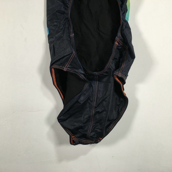 Turbo 55566122 Custom One Piece Swimsuit, Girl's Youth Size 8Y/04 Wide - Navy - Picture 8 of 8